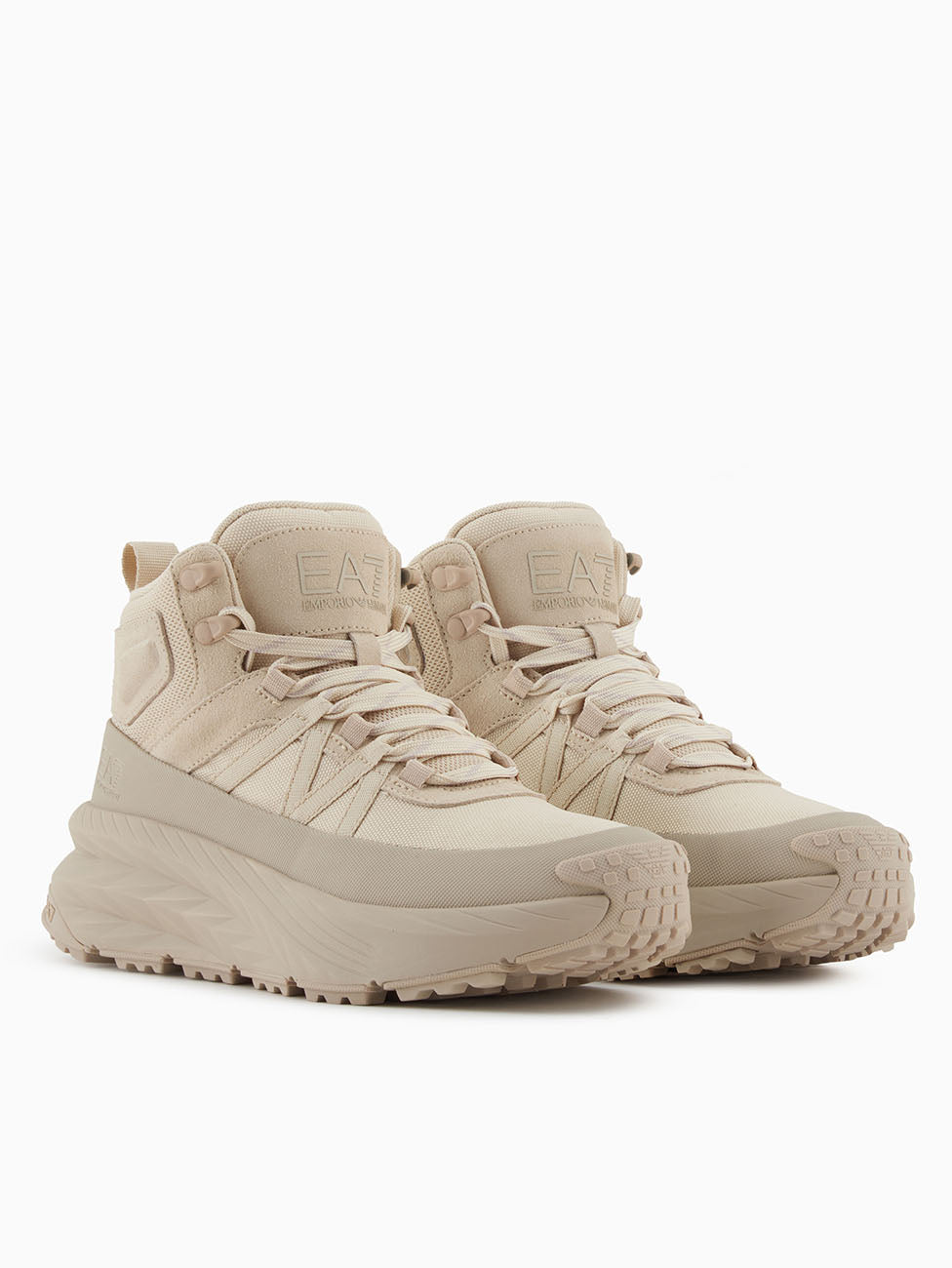 EA7 Beige Unisex Boots