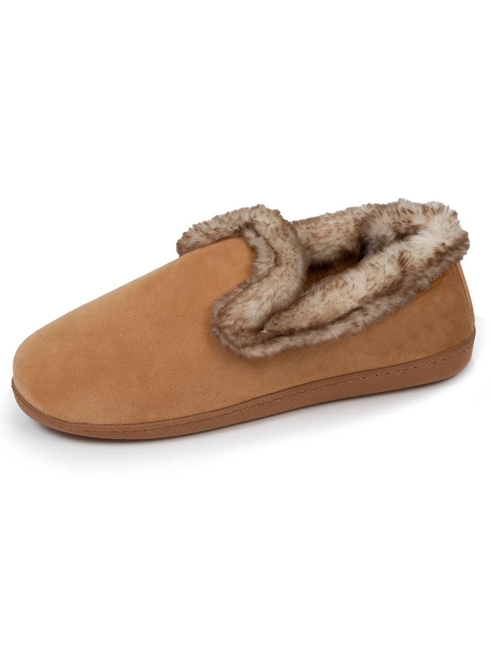 Isotoner Women's Taupe Closed House Slippers