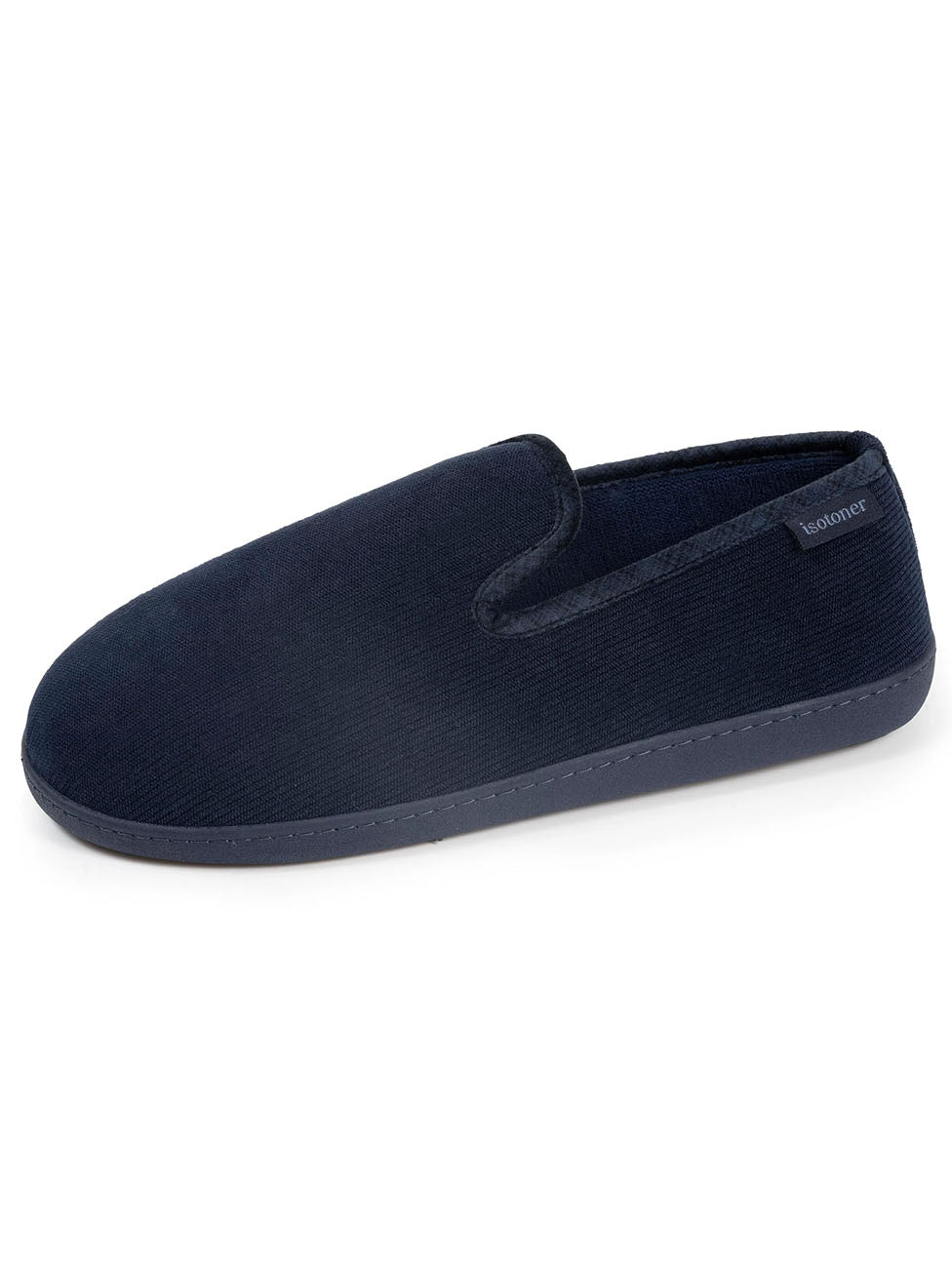 Isotoner Men's Closed Velvet Slippers