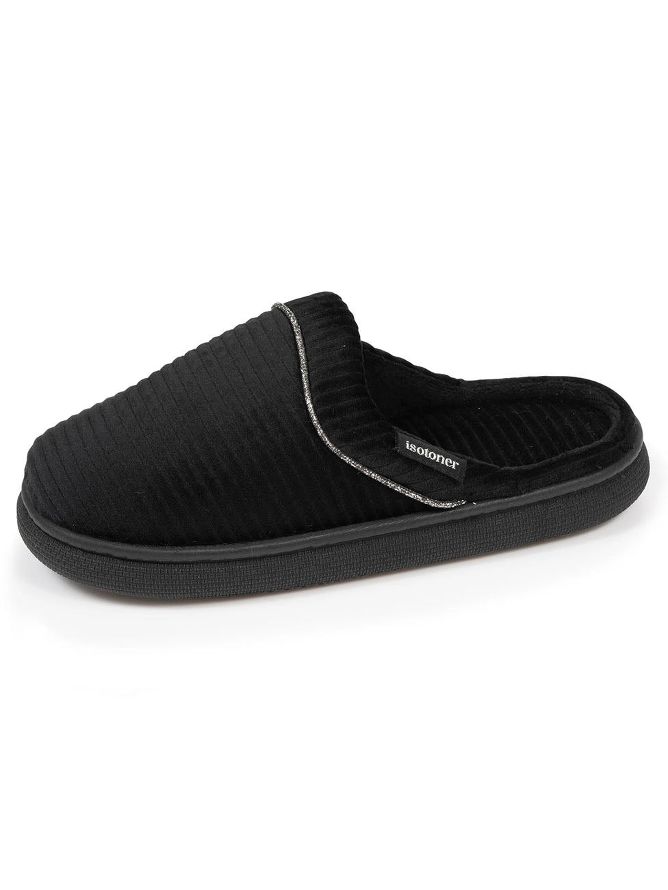 Isotoner Black Bloup Women's Slippers