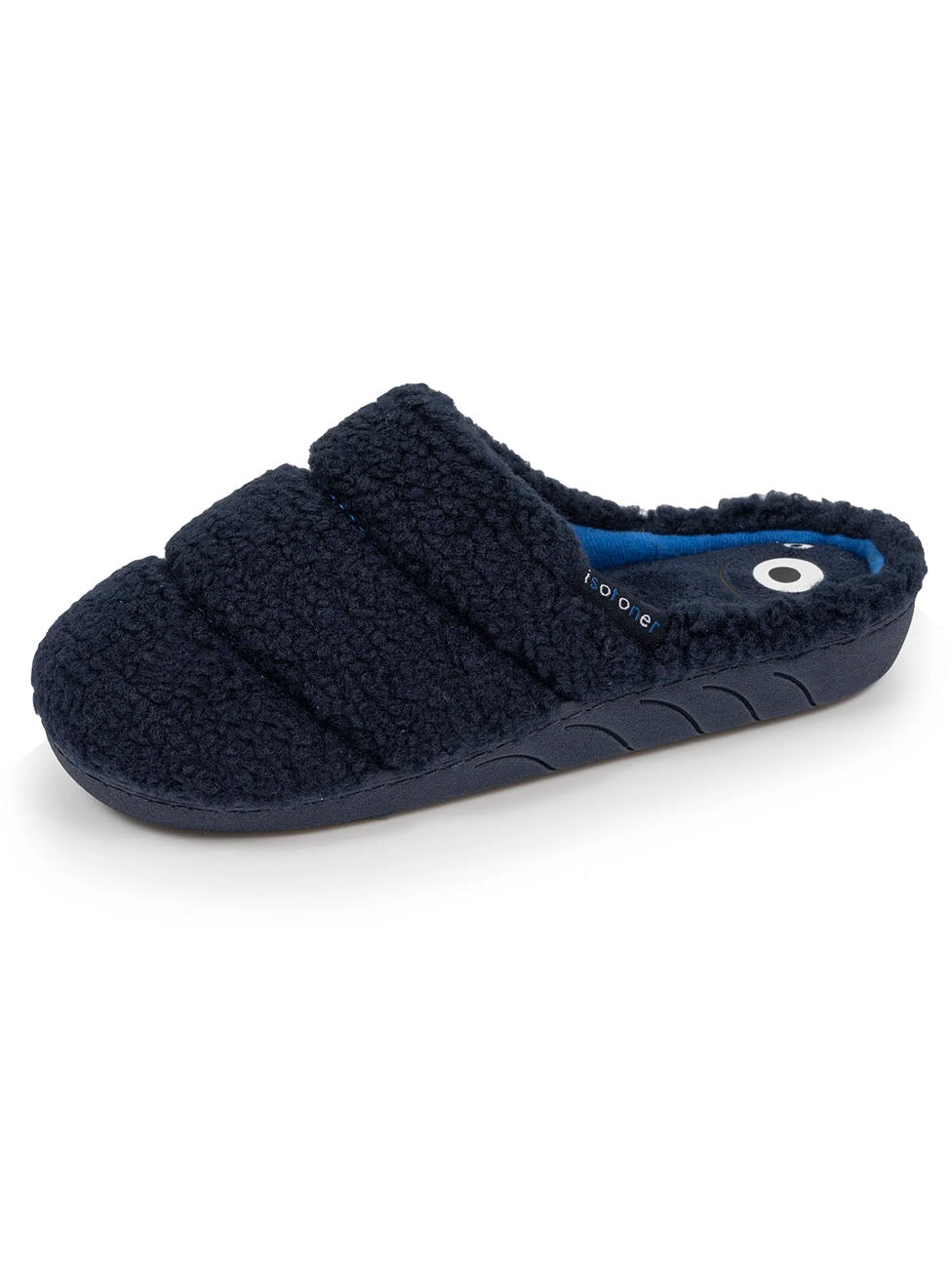 Isotoner Junior Navy Padded House Slippers
