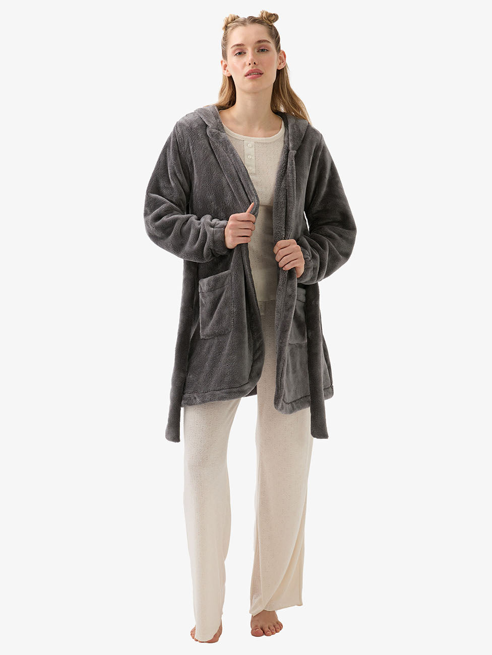 Blackspade Anthracite Women's Polar Robe