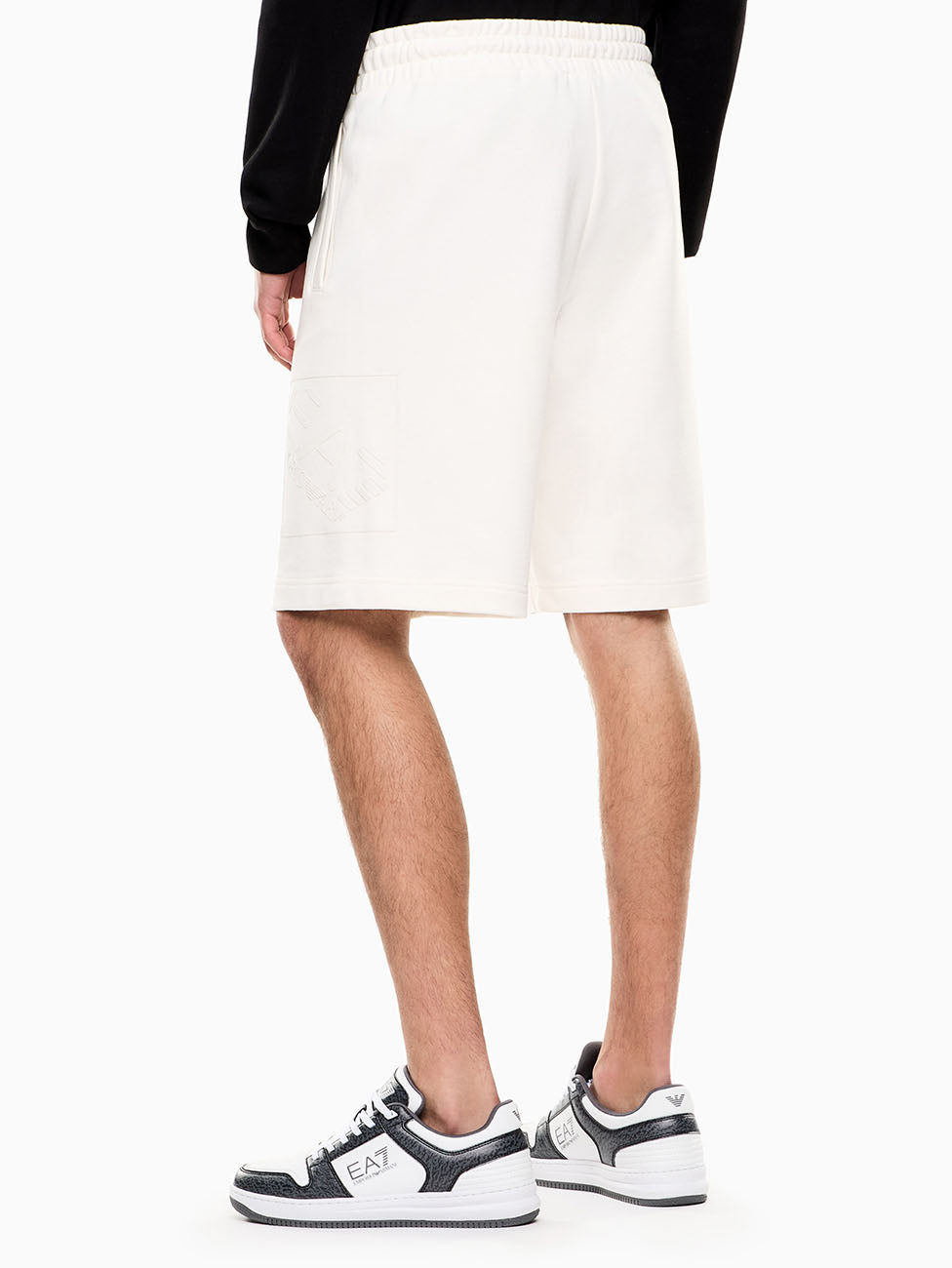EA7 Train Logo Series Cotton Shorts