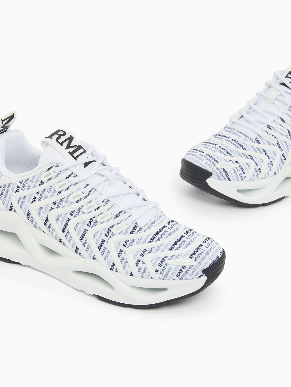 EA7 White Infinity Galaxy Sneakers