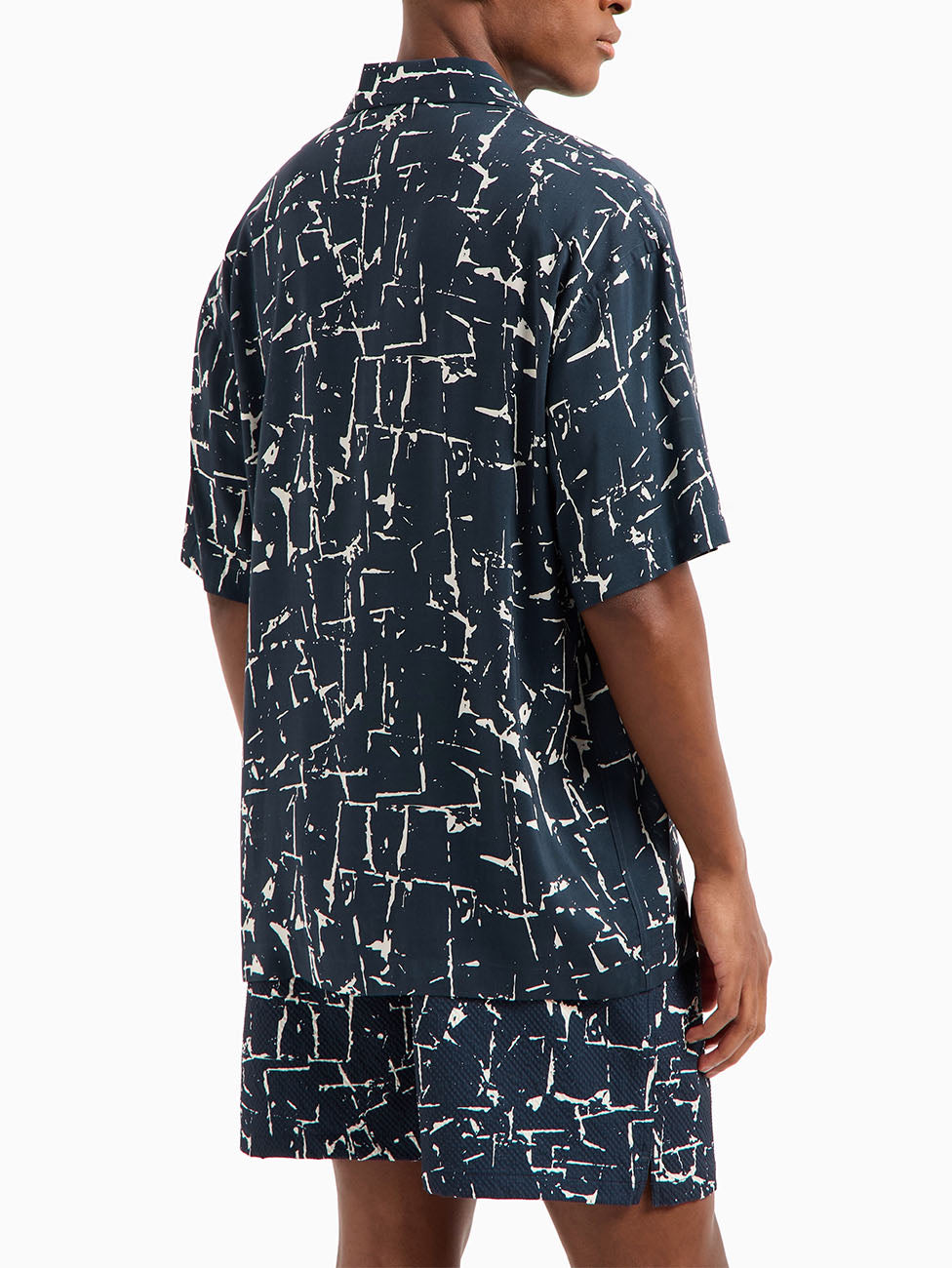Emporio Armani Abstract Pattern Beach Shirt