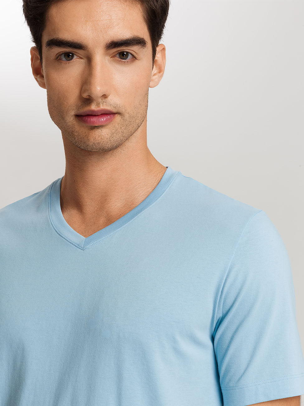 Hanro Living Shirts Short Sleeve V-Neck Shirt