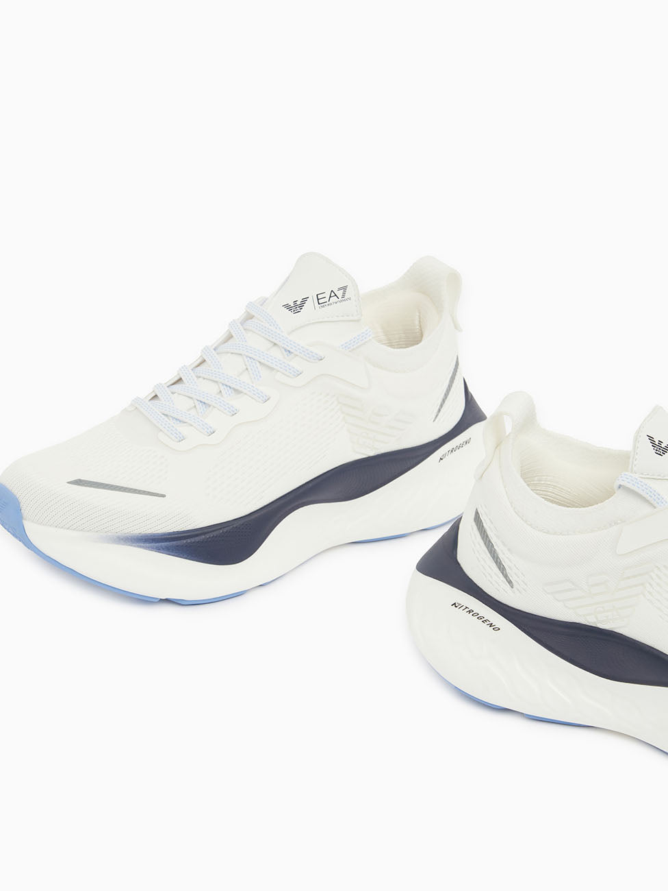 EA7 White Nitro Wave Sneakers