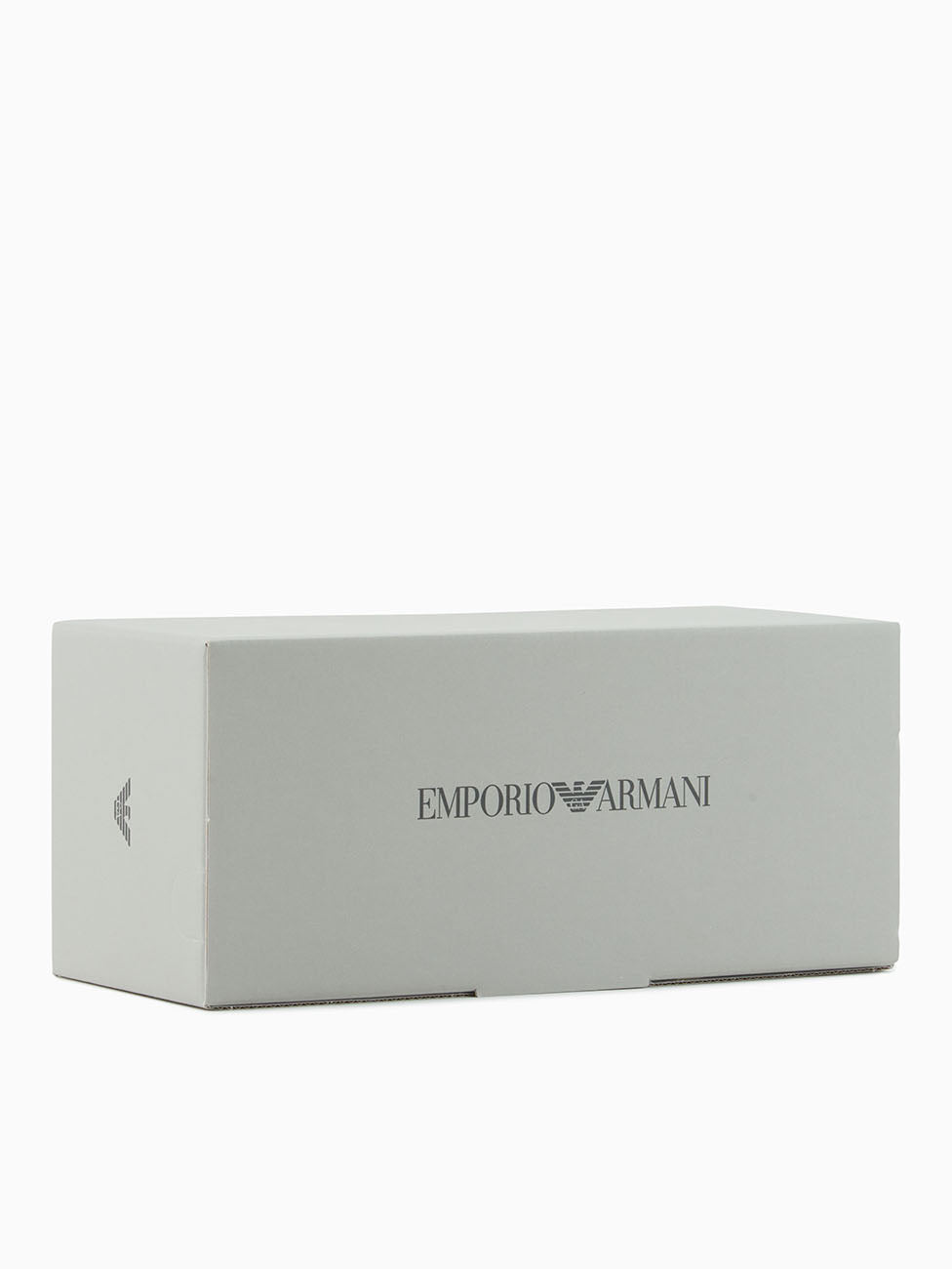 Emporio Armani Plaza Black Embossed Eagle Slippers