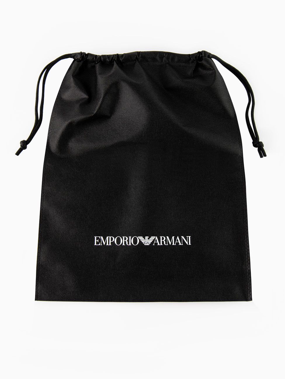 Emporio Armani Black & White Logo Tape Slippers
