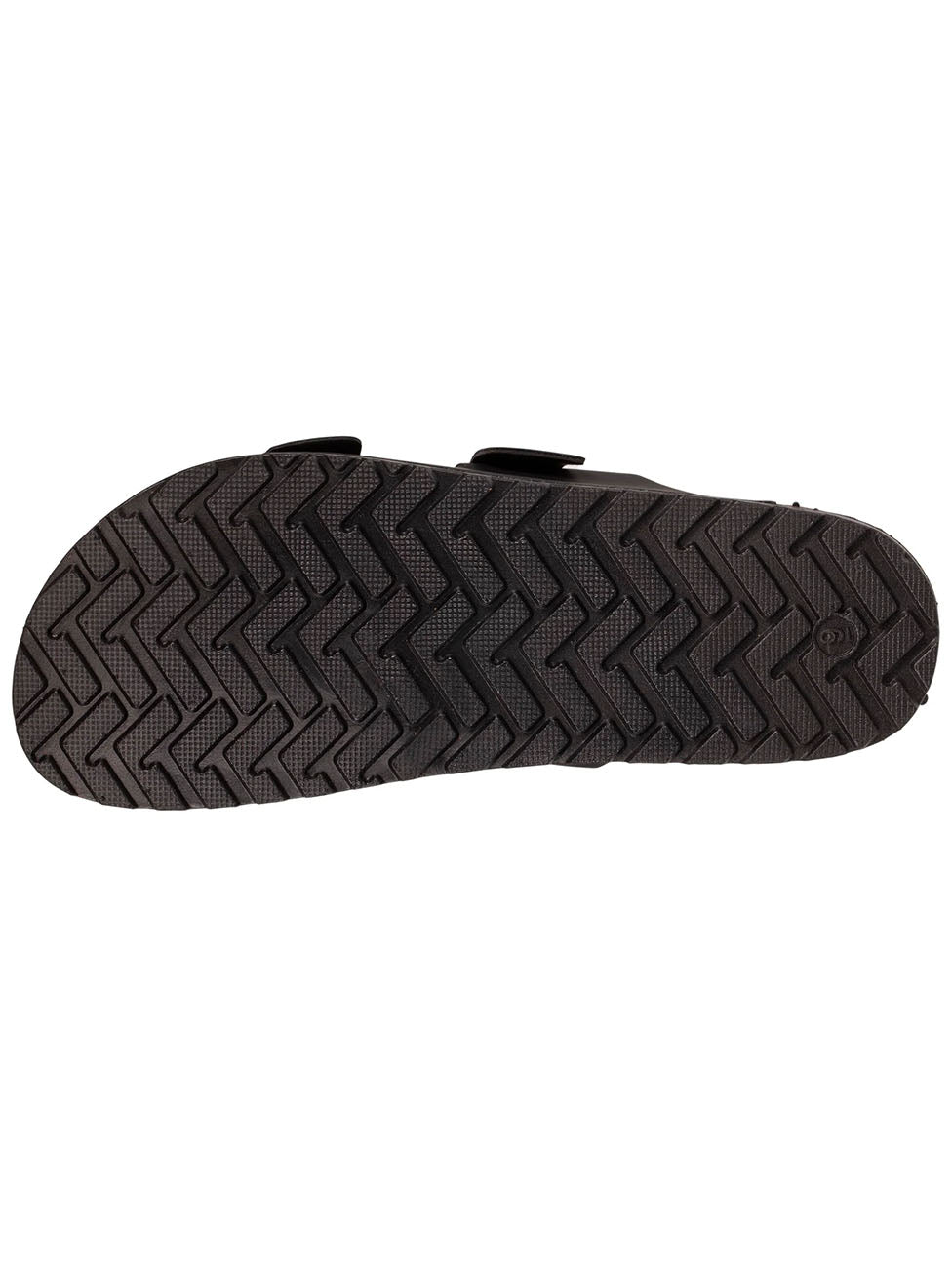 Isotoner Men's Comfort Double Buckle Black Slippers