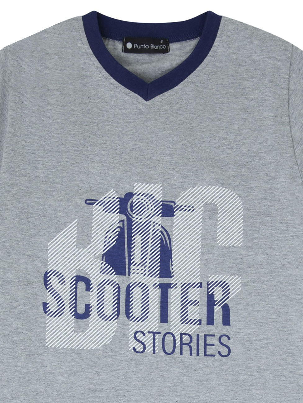 Punto Blanco Cotton Kids Pyjama With Scooter Print
