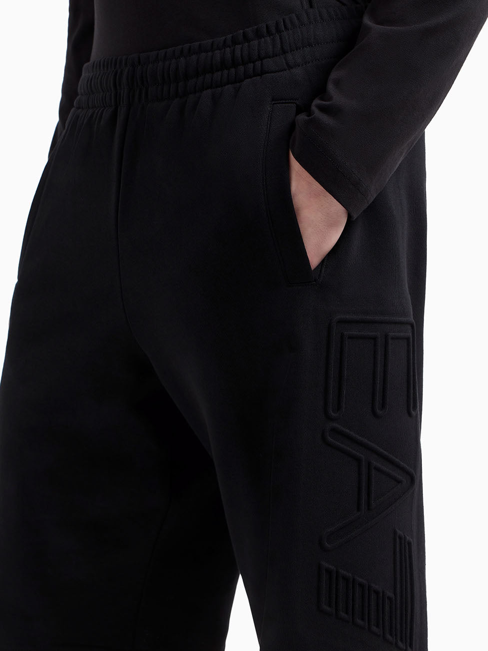 EA7 Logo Series Organic-Cotton Bermuda Shorts