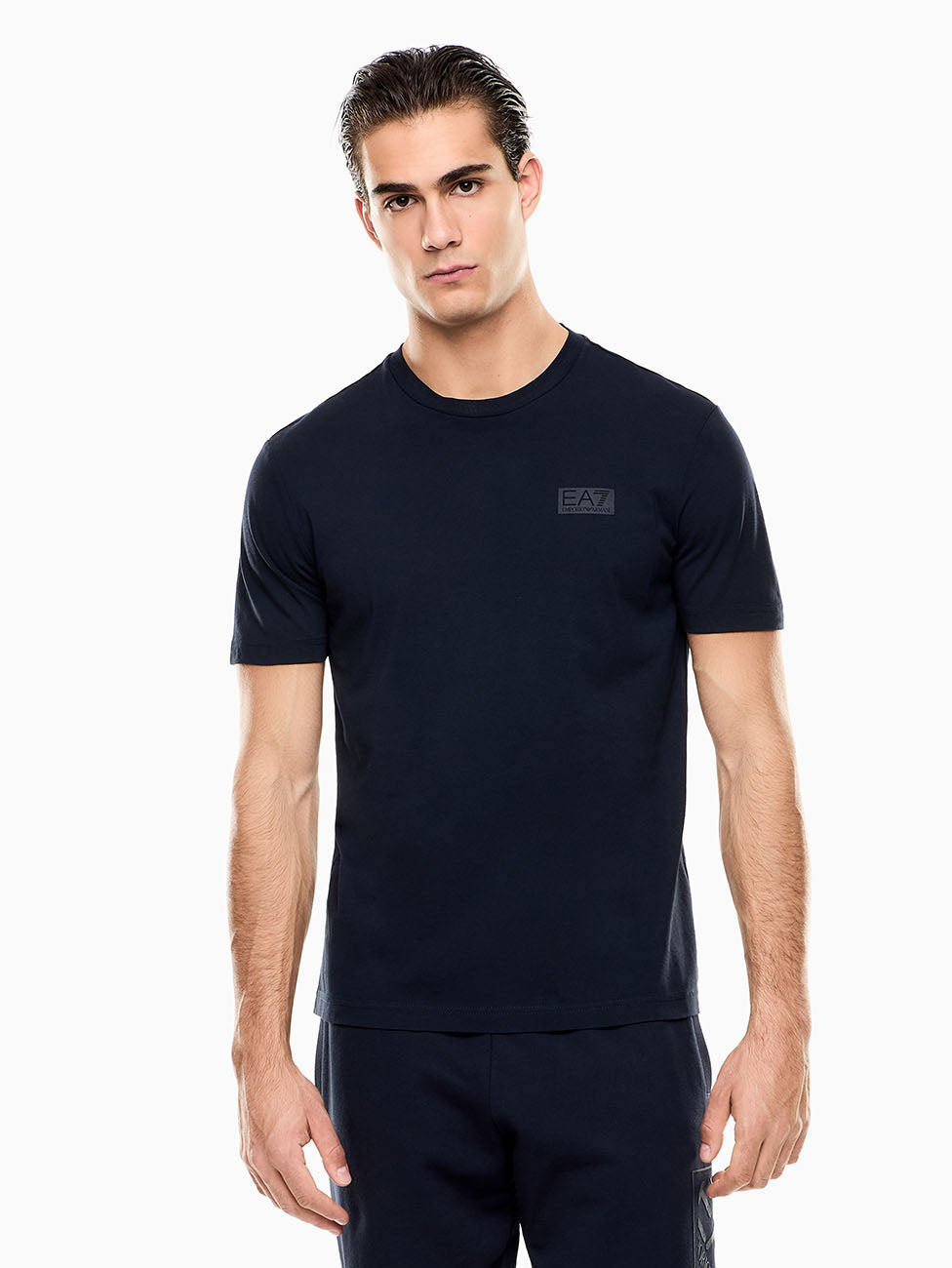 EA7 Train Logo Series Cotton T-shirt