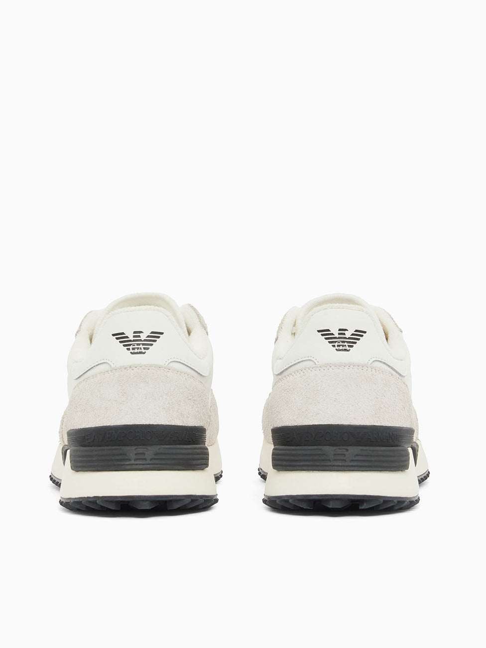 EA7 Triple White Vintage Running Nylon+ Sneakers
