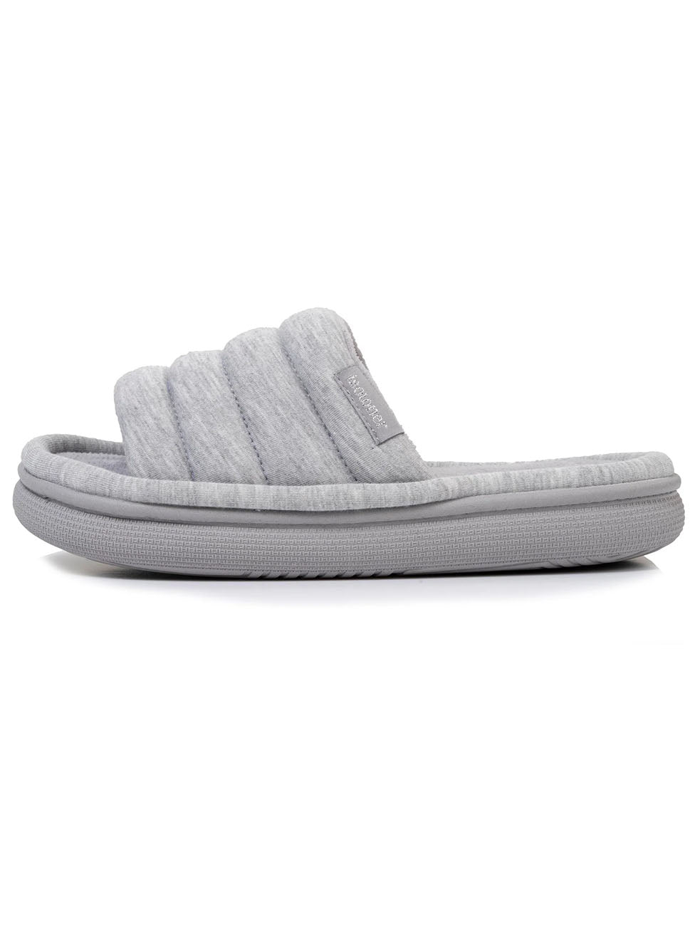 Isotoner Women's Heather Grey Xtra Bloup Slippers