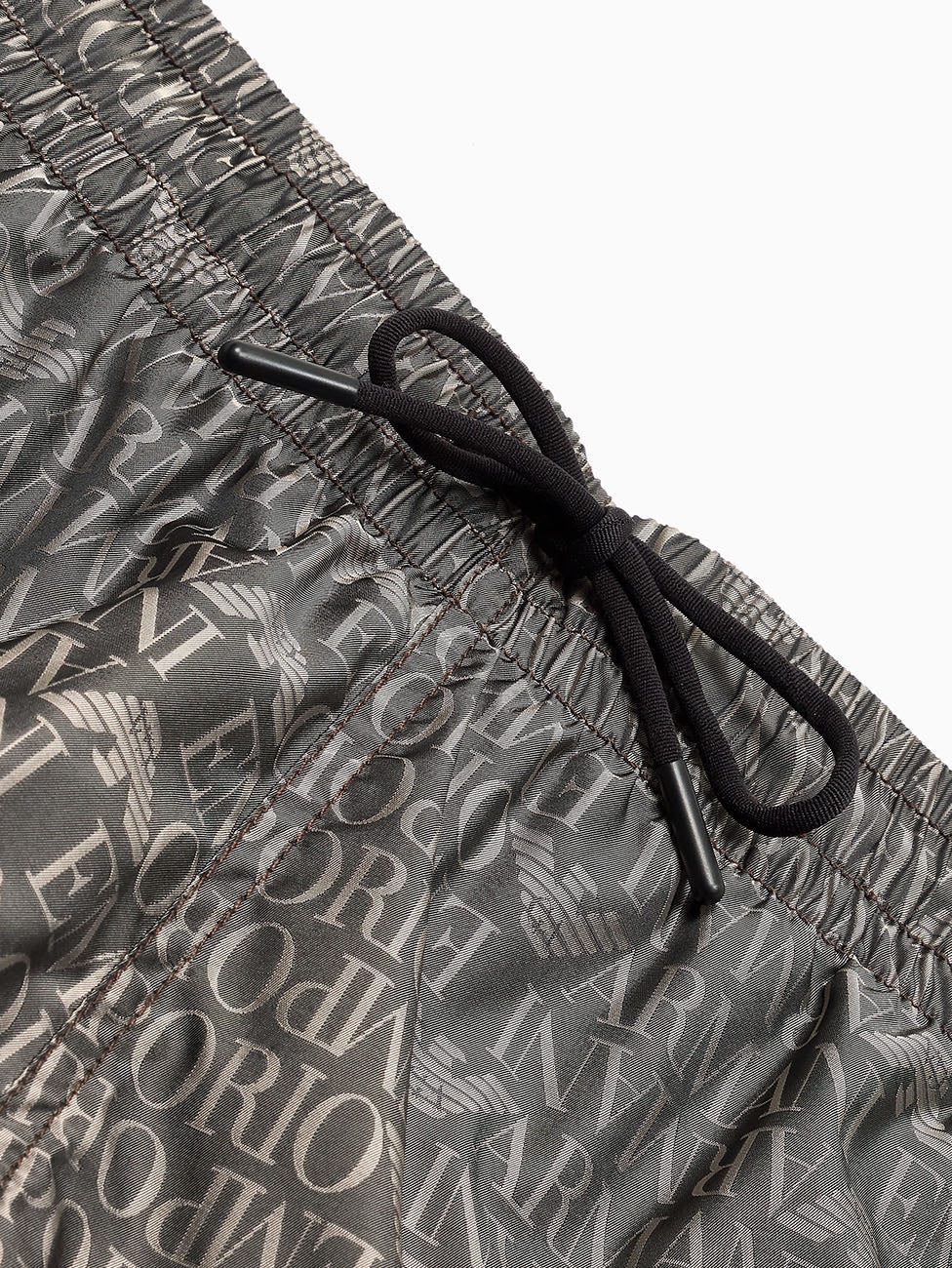 Emporio Armani All Over Logo Beach Shorts