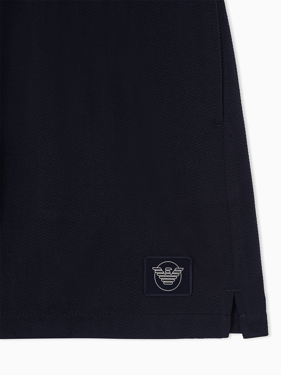 Emporio Armani Satin Label Patch Swim Shorts