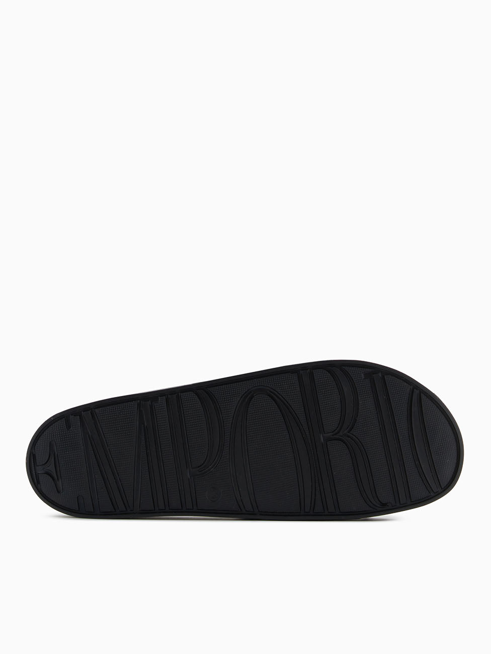 Emporio Armani Black & White Embossed Eagle Slippers