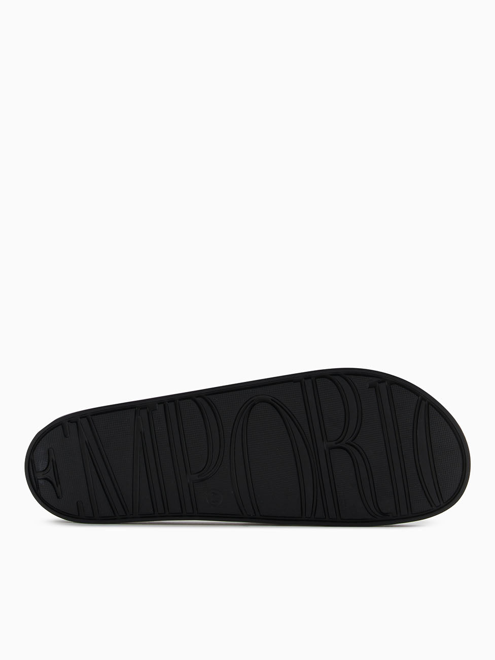 Emporio Armani Black & White Logo Tape Slippers