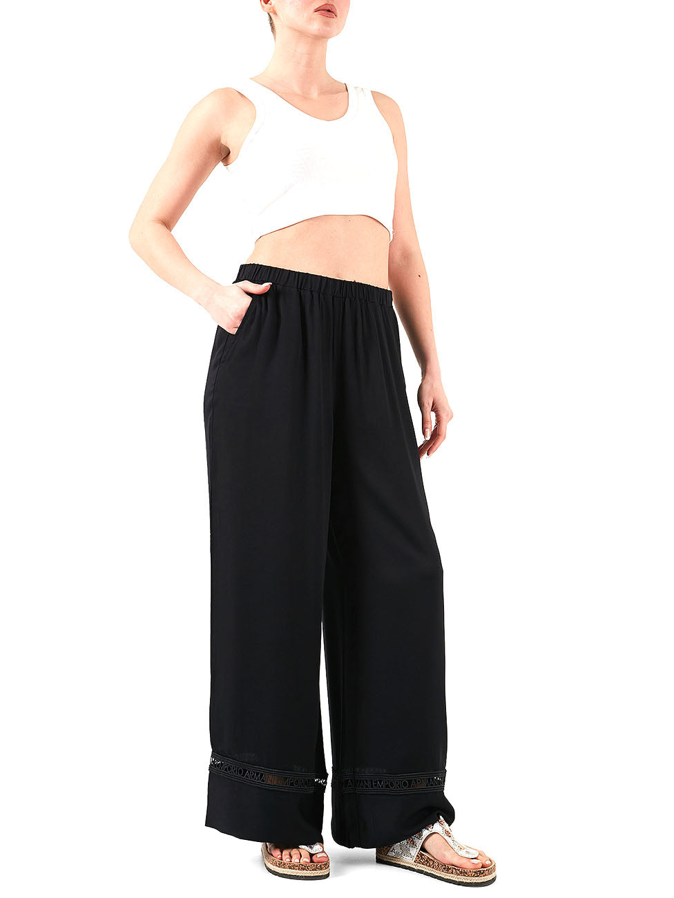Emporio Armani Viscose Beach Trousers