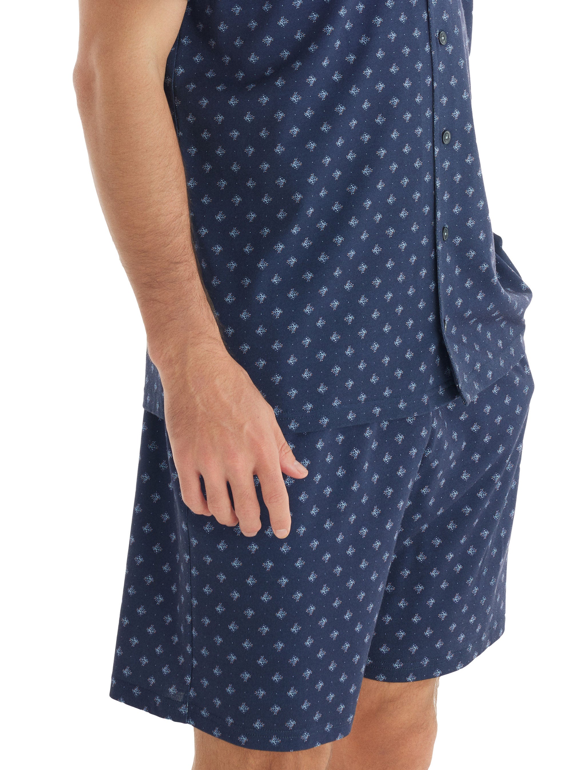 Blackspade Patterned Men's Short Pyjama Set