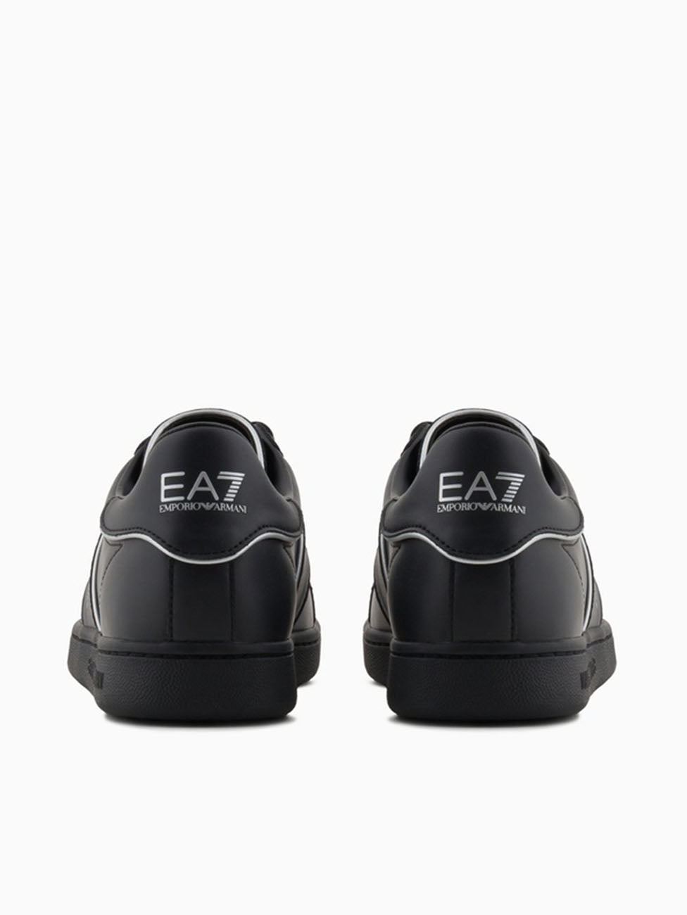 EA7 Triple Black & Silver Classic Sneakers