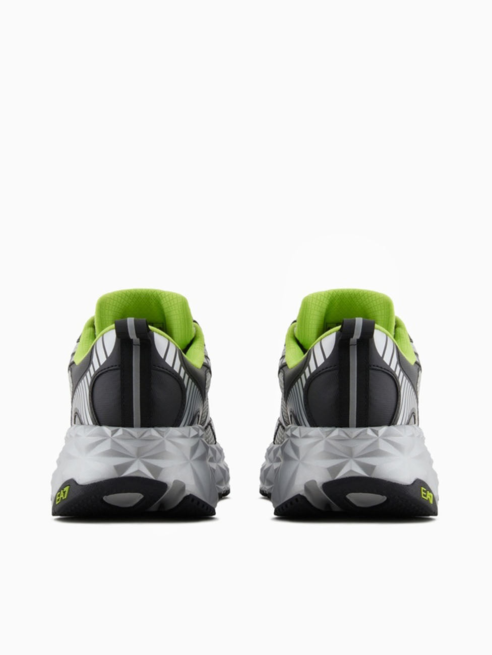 EA7 Grey & Acid Lime Ultimate C2 Kombat Tech Sneakers