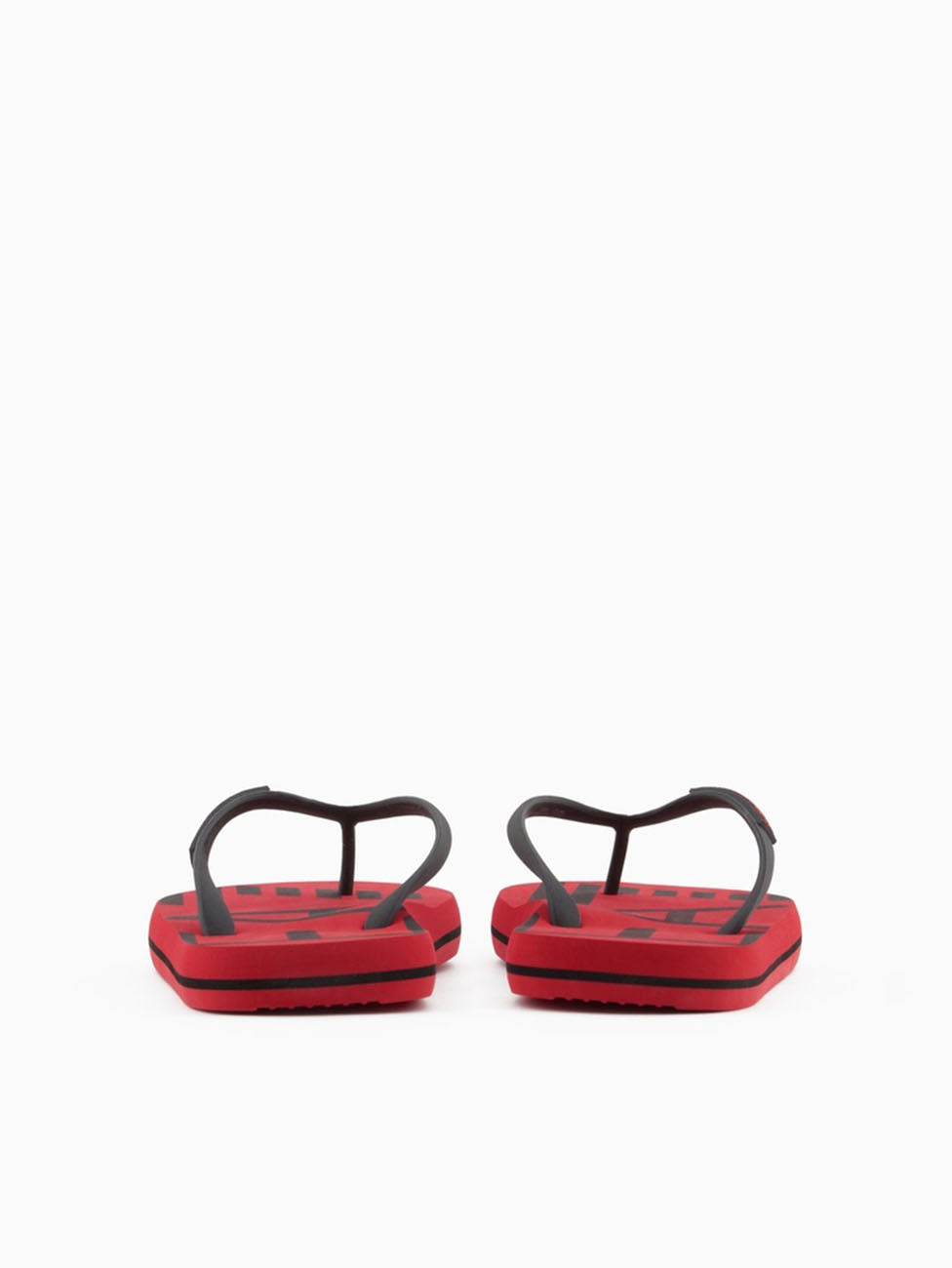 EA7 Red & Black Rubber Flip Flops