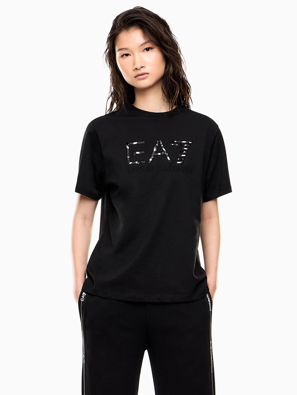 EA7 Train Logo Series jersey T-shirt