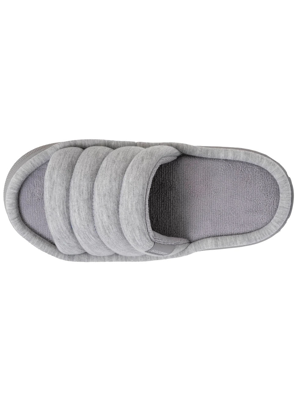 Isotoner Women's Heather Grey Xtra Bloup Slippers