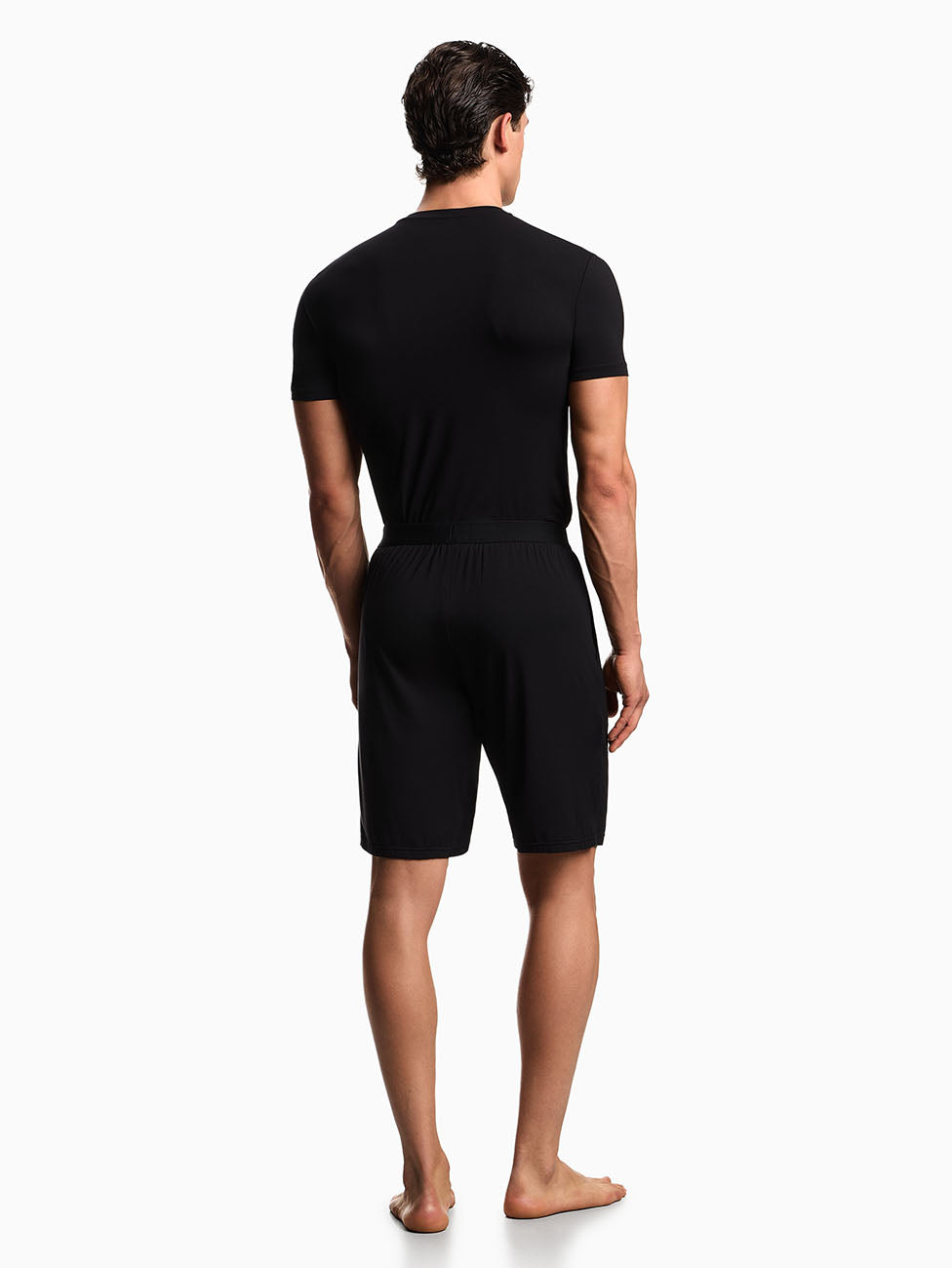 Emporio Armani Black Soft Modal Short Pyjama