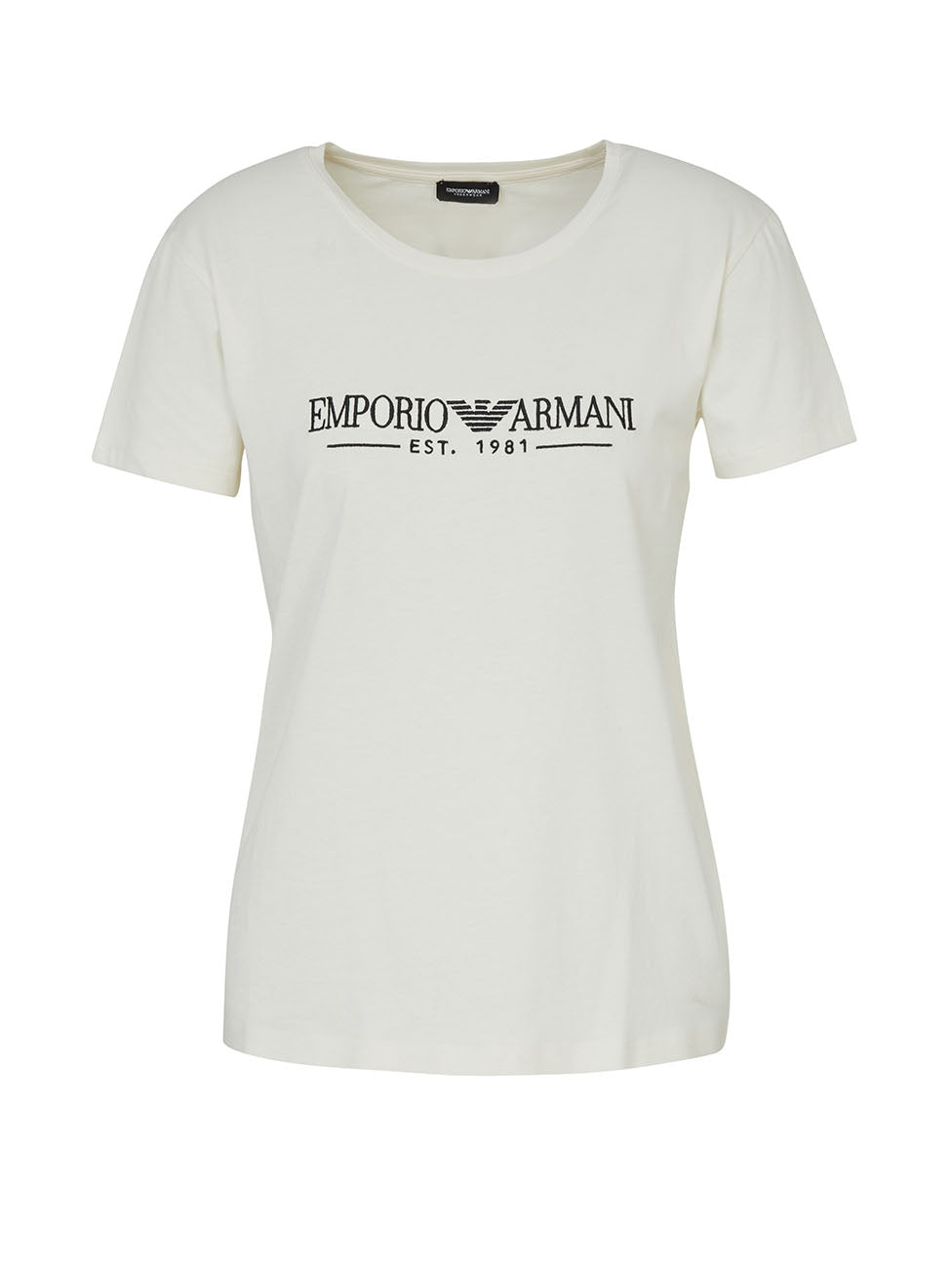 Emporio Armani Organic-Cotton Logo Print T-Shirt