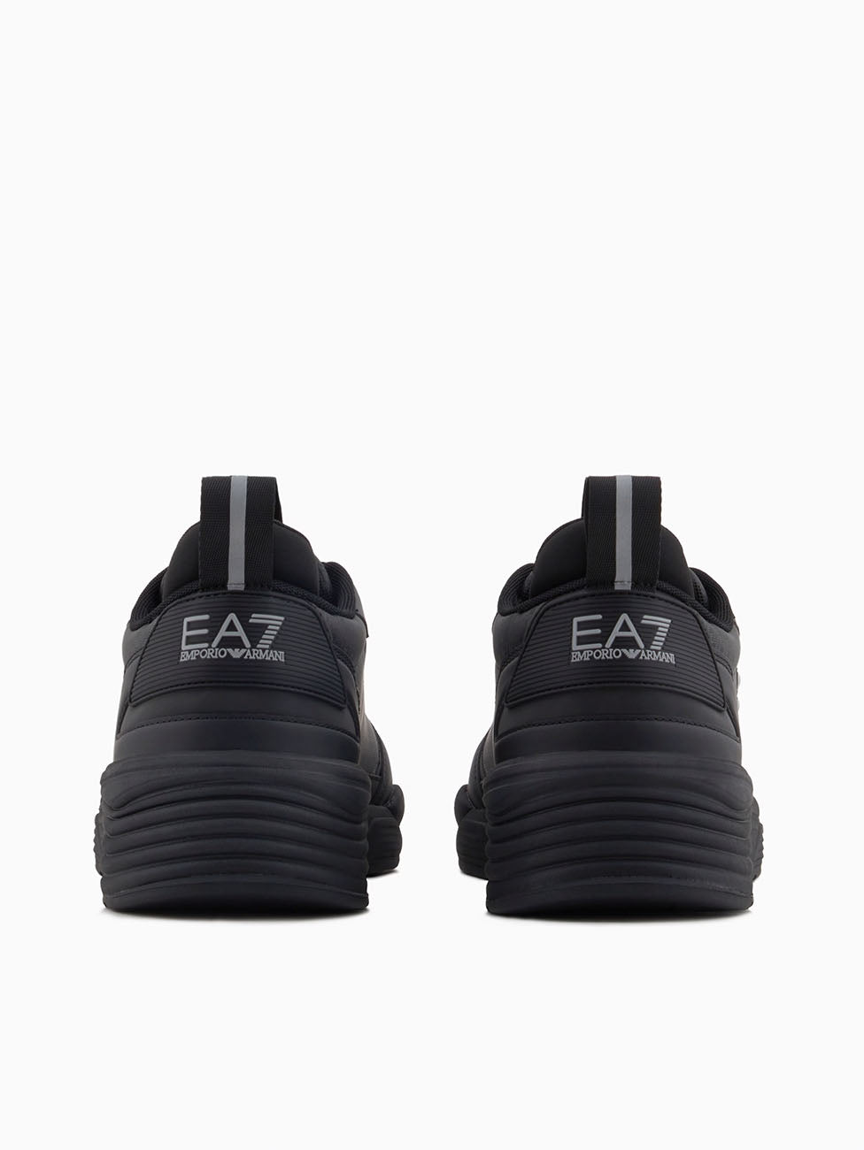 EA7 Triple Black Ace Runner Monogram Sneakers