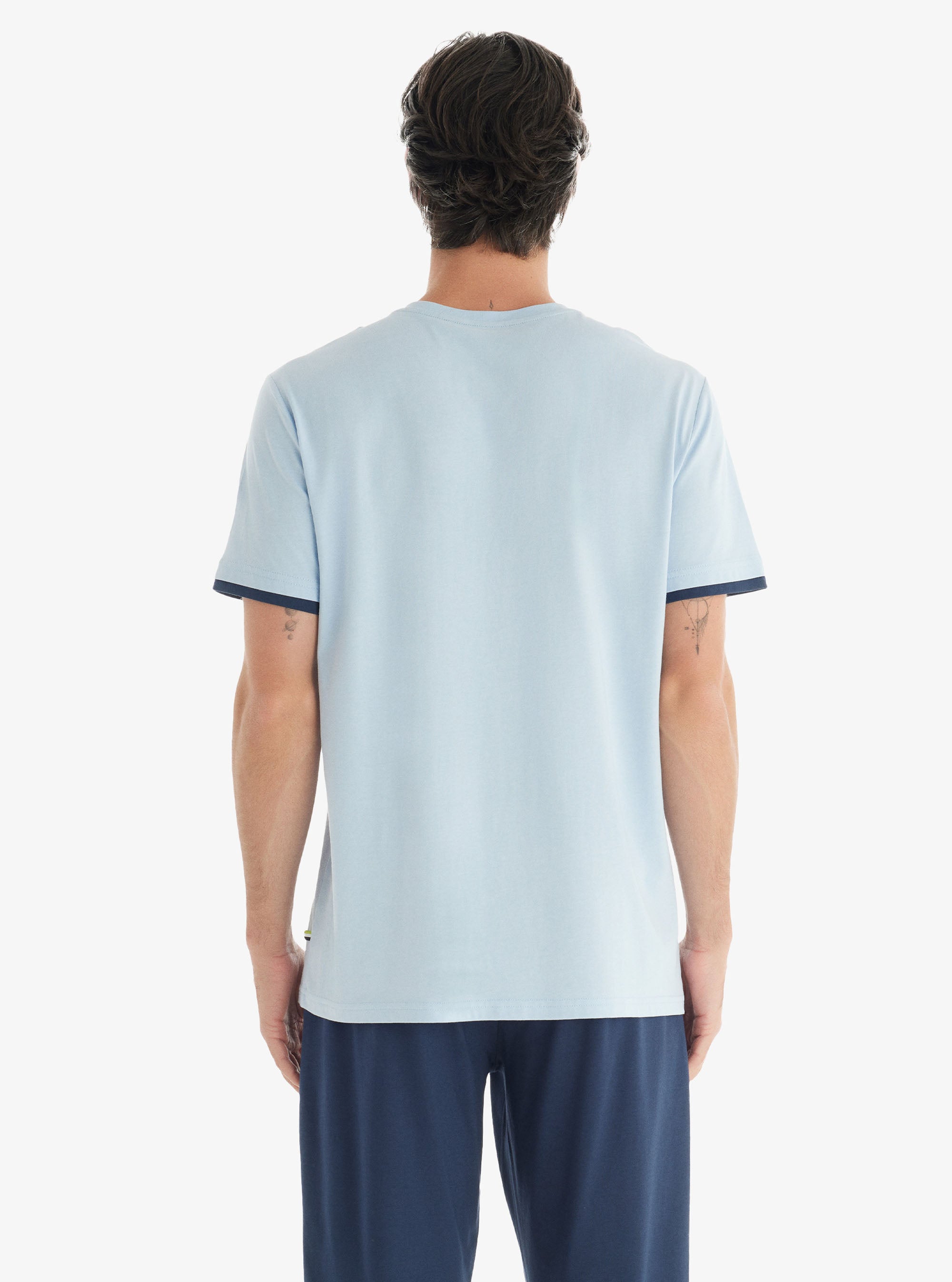 Blackspade Blue Men's Short Pyjama Set