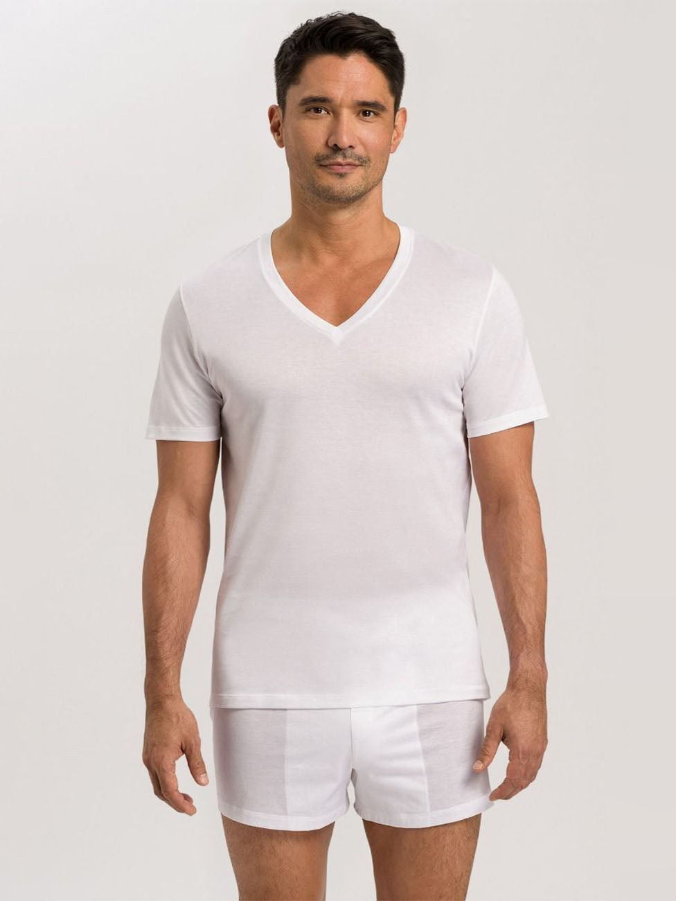 Hanro Cotton Sporty V-Neck T-Shirt