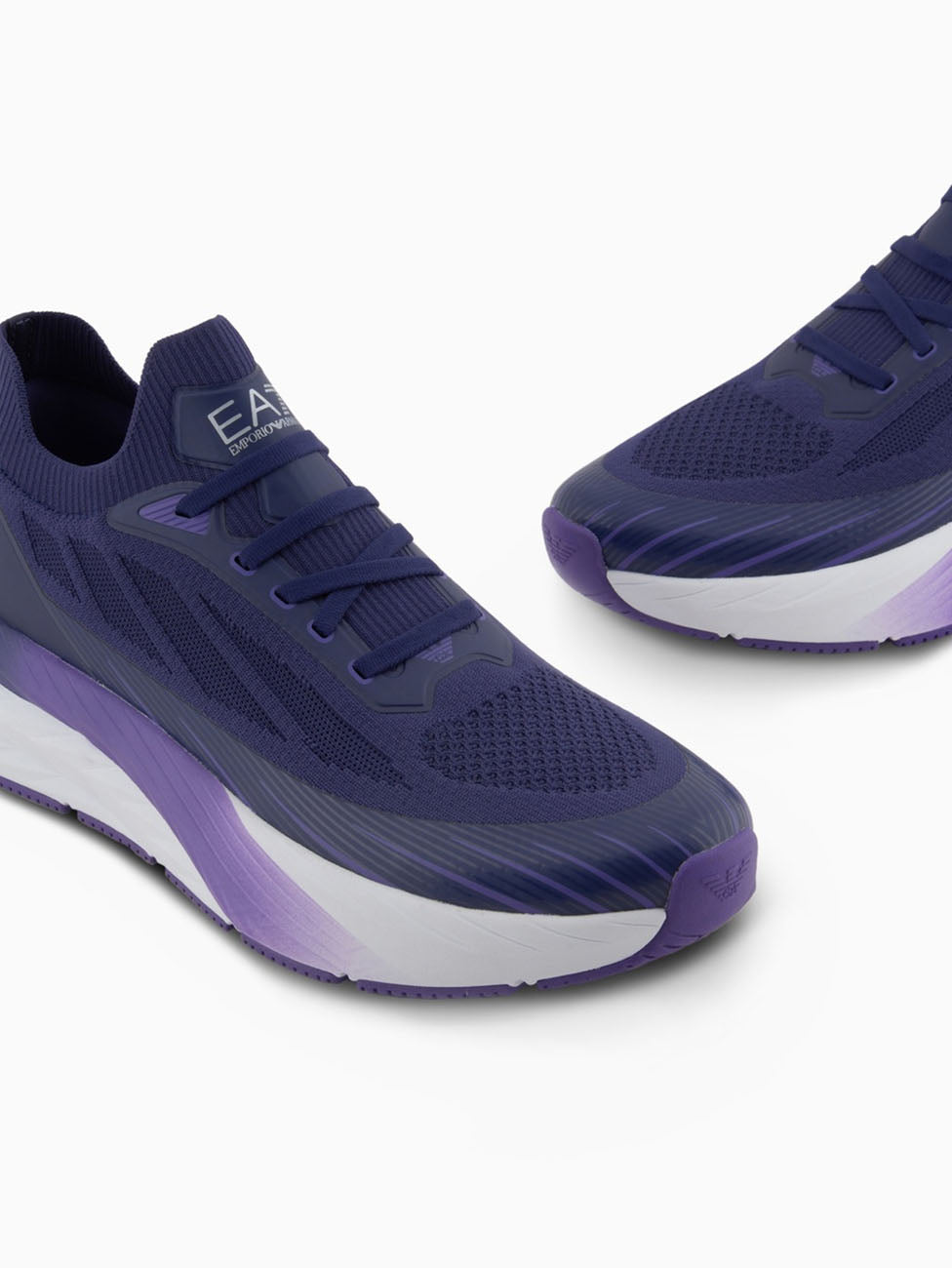 EA7 Medieval Blue Crusher Sonic Knit Sneakers