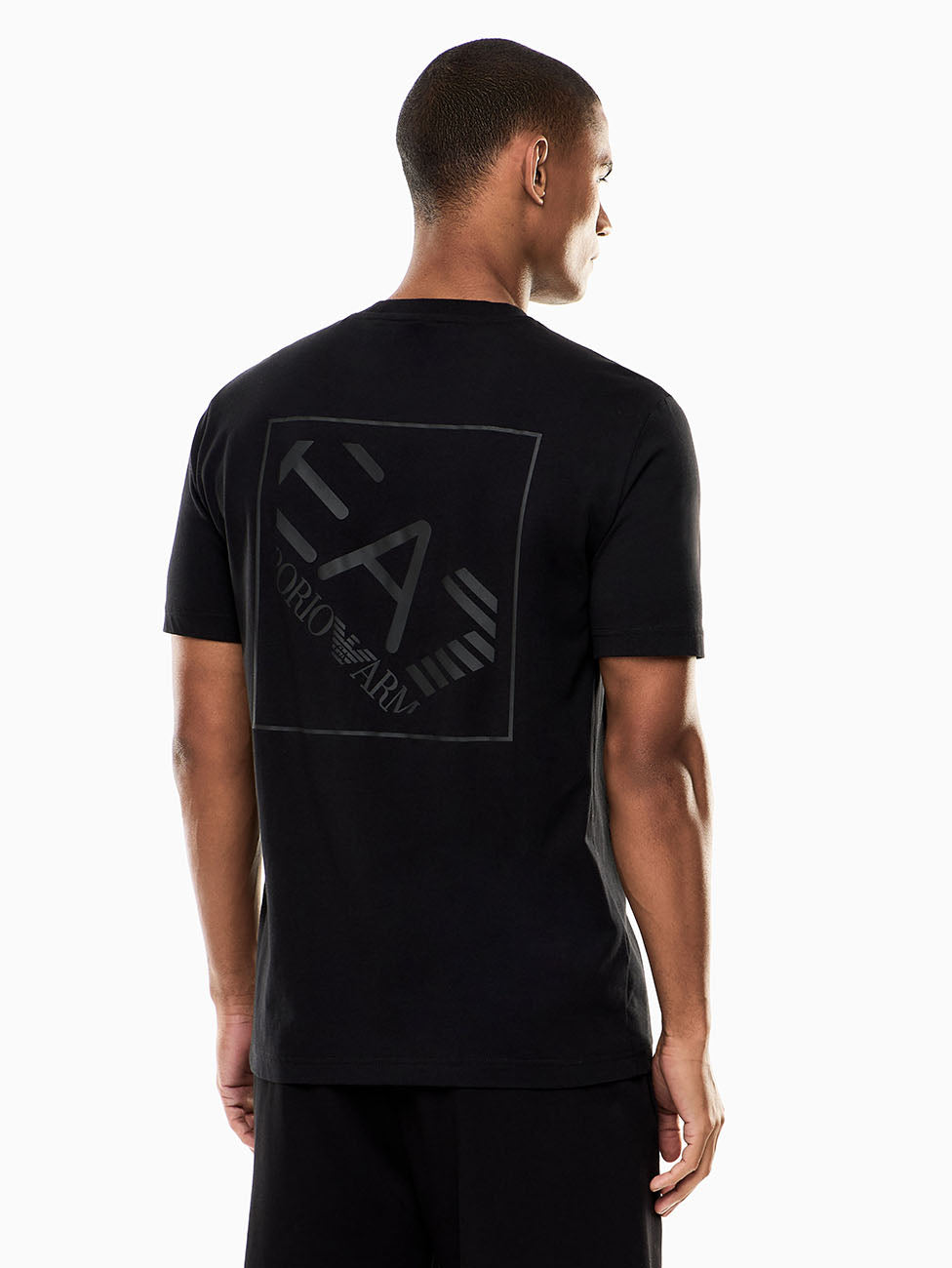 EA7 Train Logo Series Cotton T-shirt