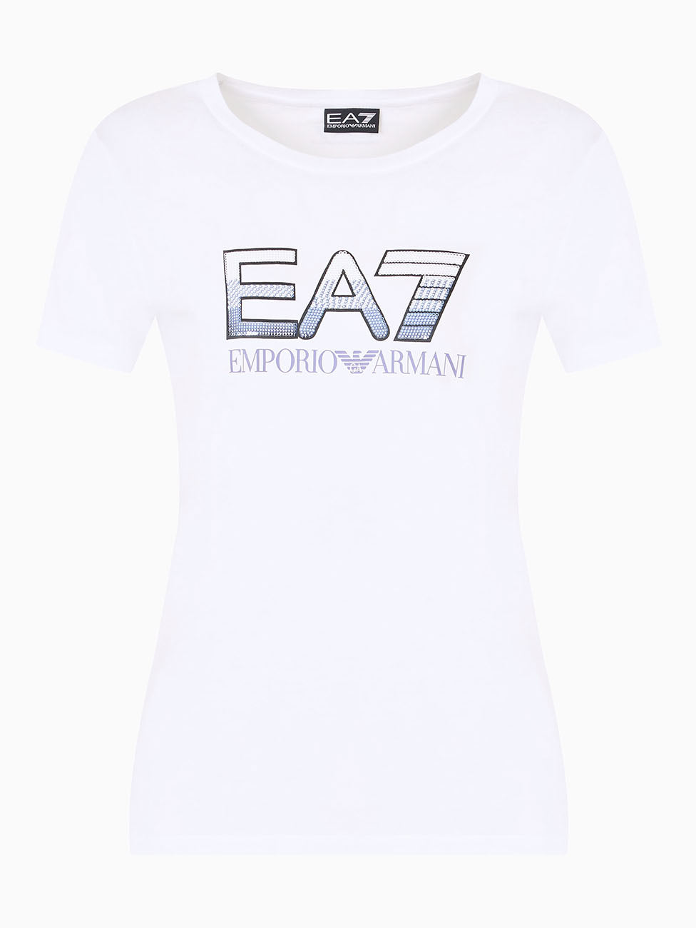 EA7 Logo Series Cotton Crew-Neck T-Shirt