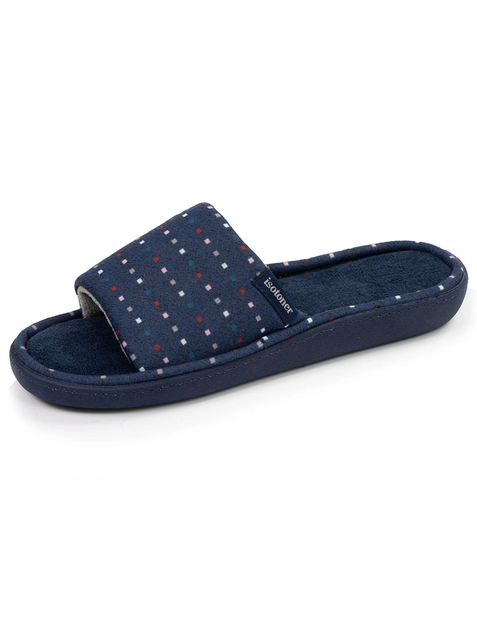 Isotoner Women's Polka Dot Pixel Slippers