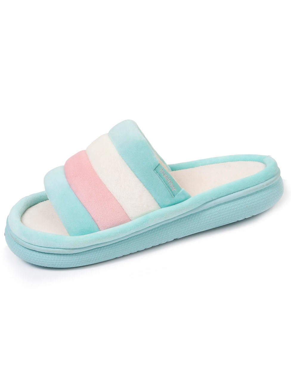 Isotoner Women's Heather Multi-Color Xtra Bloup Slippers