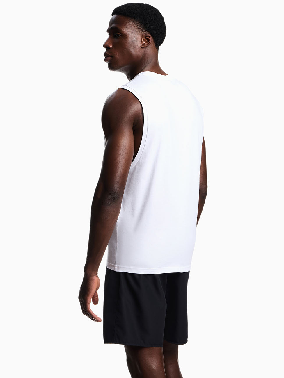 Emporio Armani Sleeveless White Tank Top
