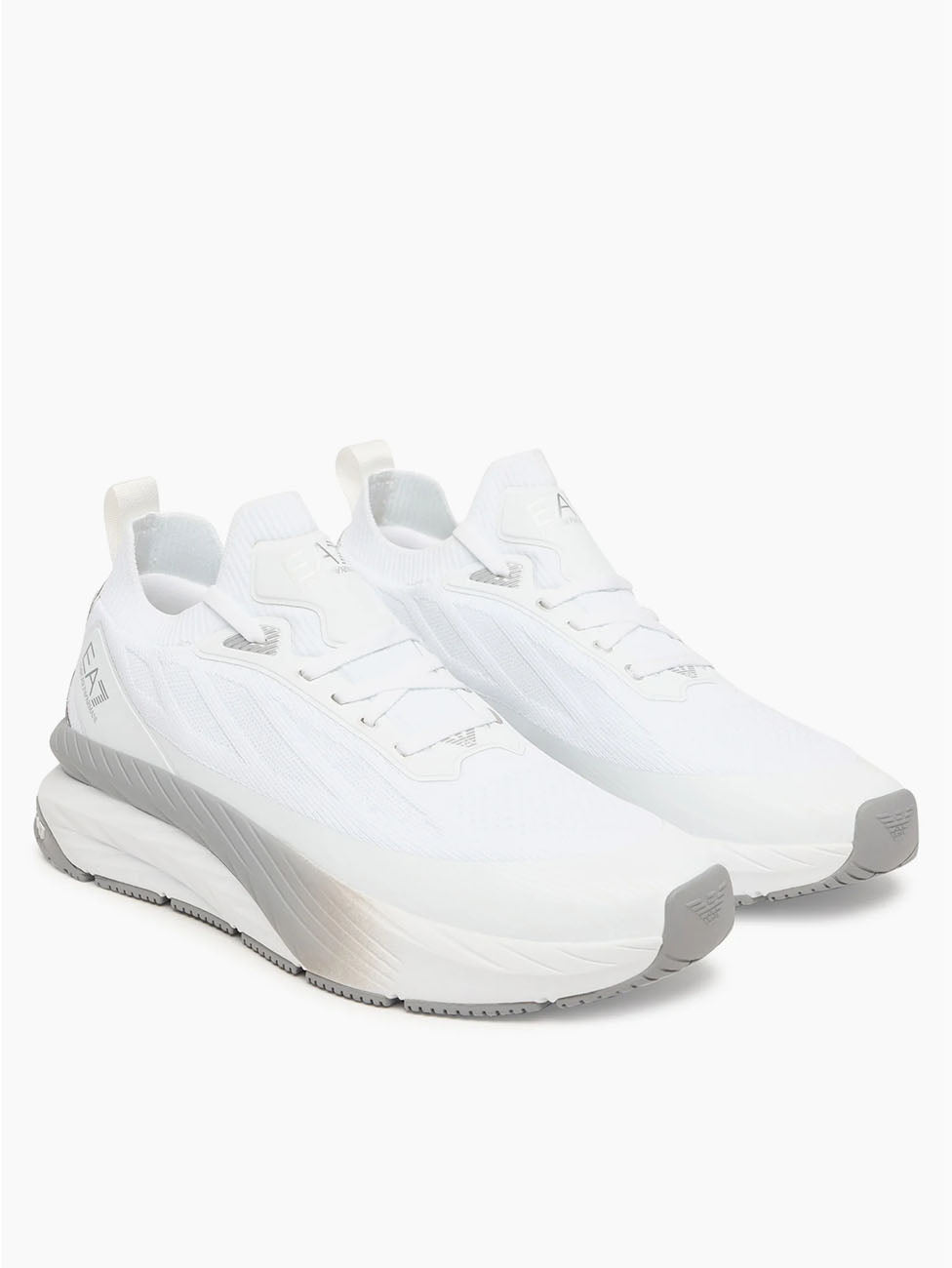 EA7 White Sonic Knit sneakers