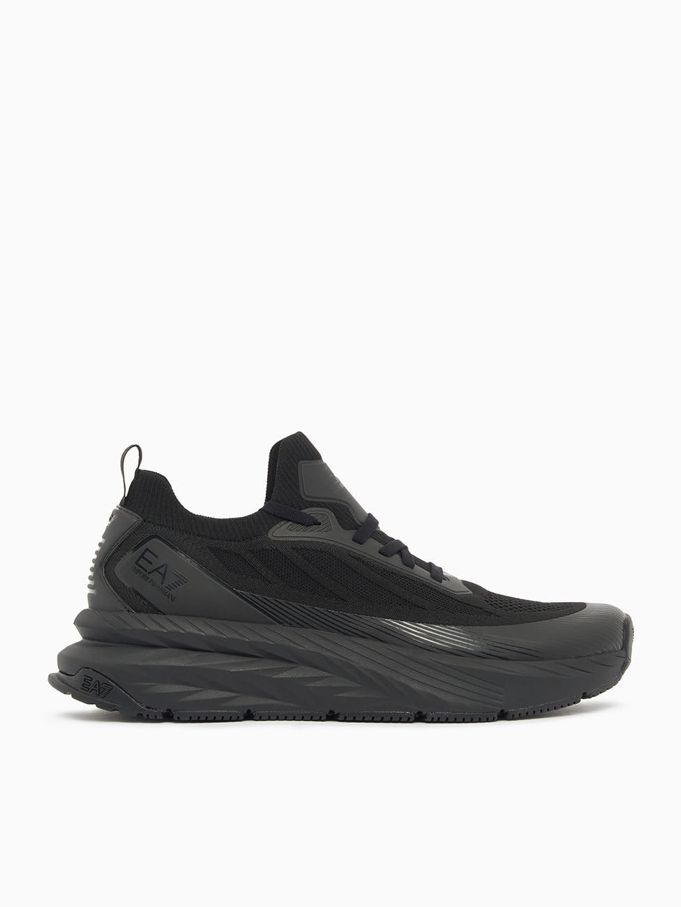 EA7 Triple Black Crusher Sonic Knit sneakers
