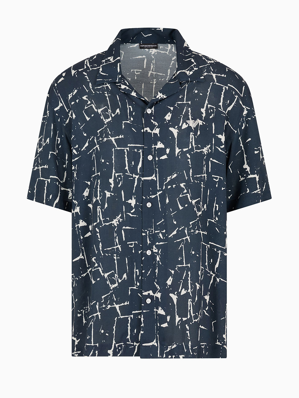 Emporio Armani Abstract Pattern Beach Shirt