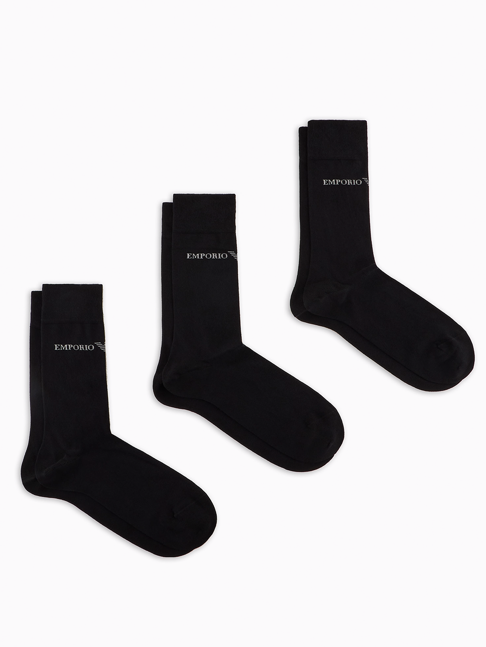 Emporio Armani Jacquard Logo Men's Socks (Pack of 3)