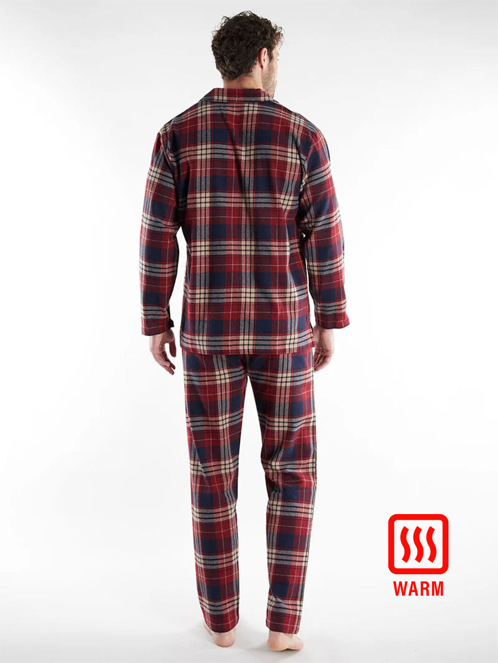 Tom Tailor Medium Red Checkered Flannel Pyjama