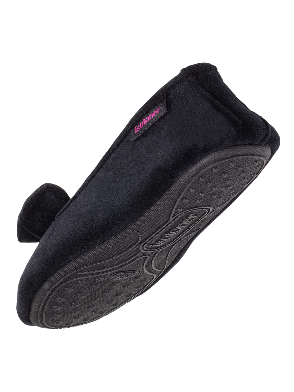 Isotoner Women's Black Ballerina Slippers