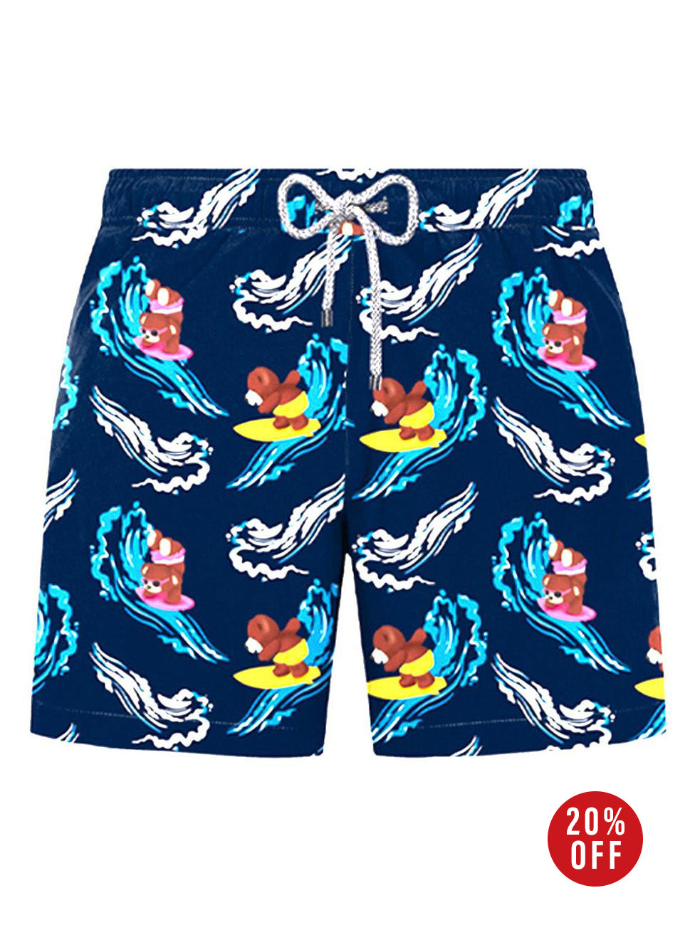 John Frank All Over Printed Swim Shorts - Surfer