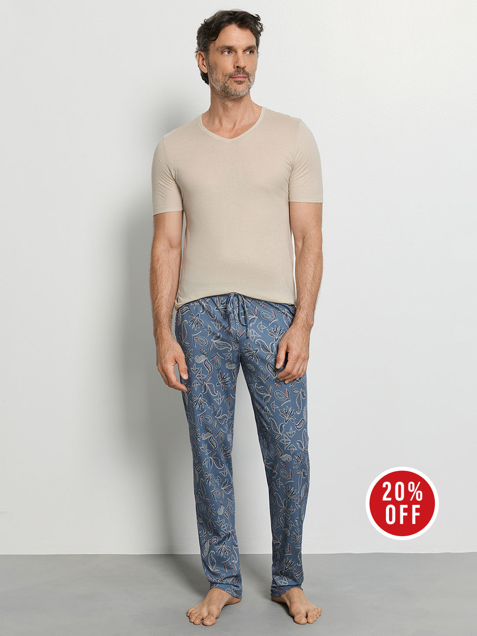 Hanro Night & Day Seaside paisley Men's Short Pyjama