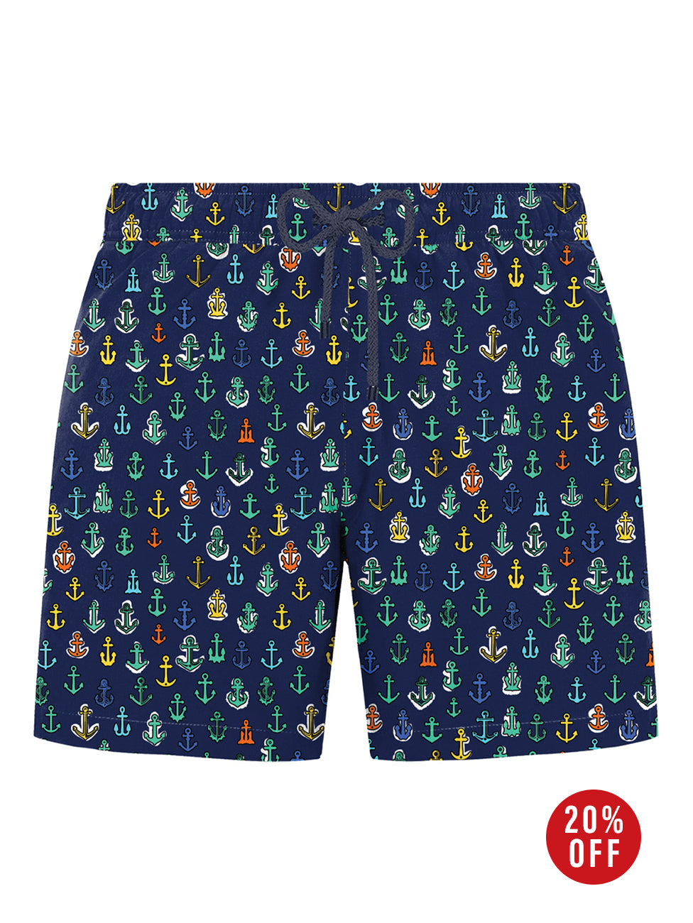 John Frank Gts All Over Printed Swimshorts Anchor Navy